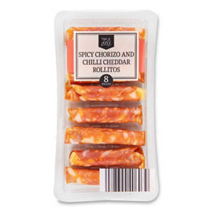 Spicy Chorizo & Chilli Cheddar Rollitos 8 Pack