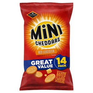 Mini Cheddars Red Leicester Flavour 14 Pack
