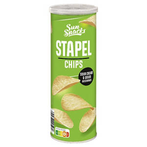 Stapelchips 175 g, Sour Cream und Zwiebel