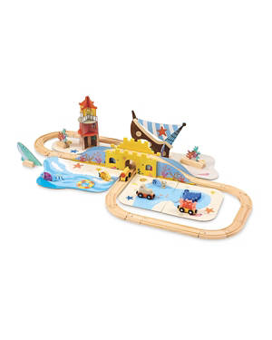 Little Town Wooden Railway Set - (Ocean