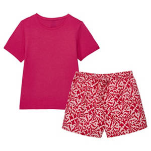 Damen Pyjama, Rot, S 36/38