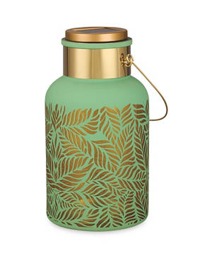 Solar Leaf Cascade Lantern