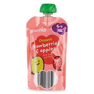 Organic Strawberries, Rhubarb & Apples Pouch