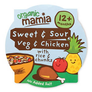 Organic Sweet & Sour Veg & Chicken with Rice & Chunks Tray Meal