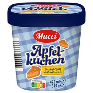 Premium Eisbecher 475 ml, Apfelkuchen