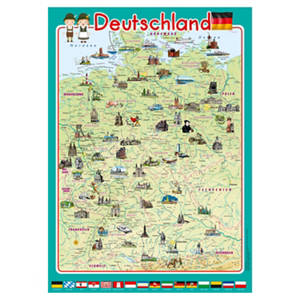 Vorschul- und Kindergartenbücher, Karte Deutschlad