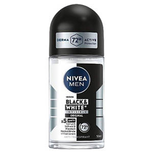 Deo Roll-on 50 ml, Invisible Black & White Men