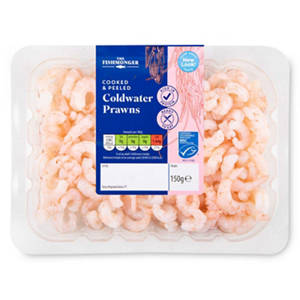 Cooked & Peeled Coldwater Prawns