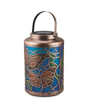 Solar Stained Glass Lantern