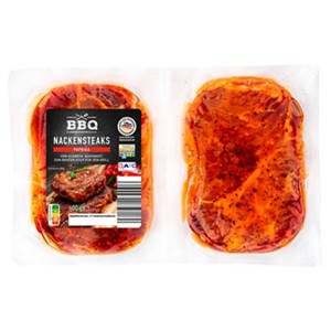 Schweine-Nackensteak 600 g, mariniert, Paprika