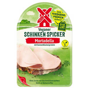 Veganer Schinken Spicker 80 g, Mortadella