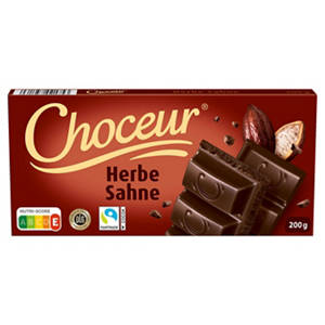 Sahne & Weiße 200 g, Dunkle-Schokolade