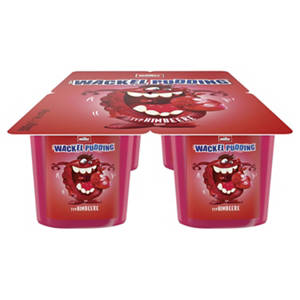 Wackelpudding 4 x 125 g, Himbeere