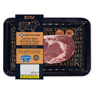 100% Scotch Beef Salt Dry Aged Aberdeen Angus 8oz Rump Steak