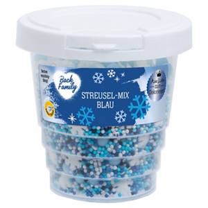 Streudekore 80 g, Dekor Blau Mix