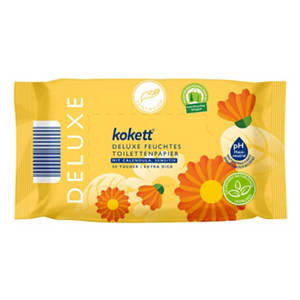 Deluxe Feuchtes Toilettenpapier 2 x 50 Tücher, Calendula