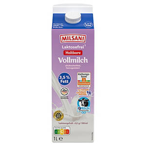 Laktosefreie H-Milch 3,5% 1 l