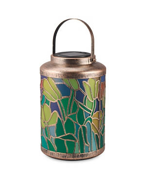 Solar Stained Glass Lantern
