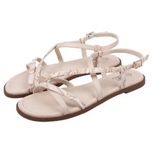 Damen Riemchensandalen, Nude, 40