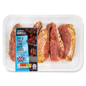 Salt & Chilli Marinated Pork Belly Slices