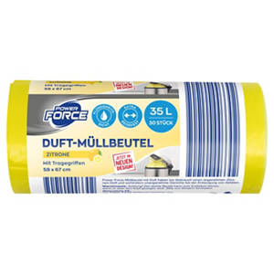 Duft-Müllbeutel 35 l, Zitrone