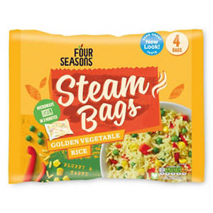 Golden Vegetables & Rice Steam Bags 4 Pack