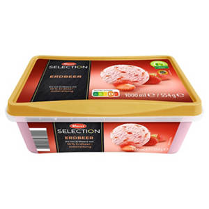 Eisschale 1 l, Erdbeere
