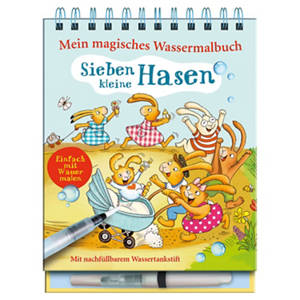 Wassermalbücher, 7 kleine Hasen