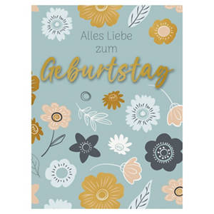 Grußkarte, 3D Text, Design 1
