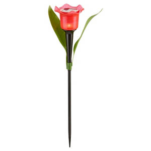 Solar-Gartendekoration, Tulpenstecker, Rot