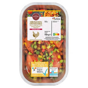 Hähnchen Ofenschale 450 g, Paprika-Rahm