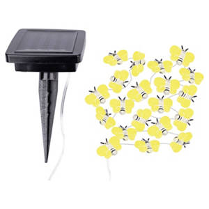 Solar-Gartendekoration, Lichterkette, Bienen