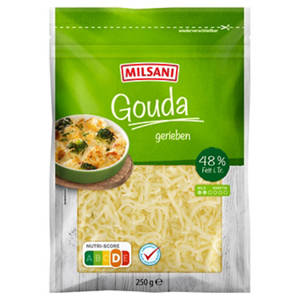 Gouda, gerieben 250 g