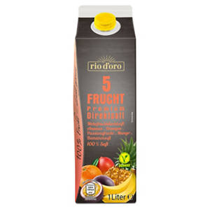 Mehrfruchtdirektsaft 1 l, Ananas, Orange, Passionsfrucht, Mango & Banane