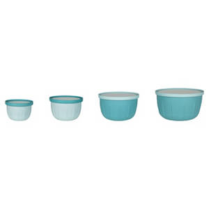 Aufbewahrungs Schüssel Set, Hoch, Türkis