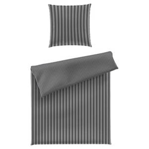 Mikrofaser Bettwäsche, Dunkelgrau, 135 x 200 + 80 x 80 cm