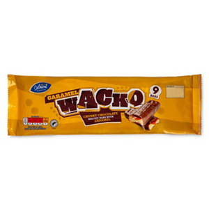 Caramel Wacko Biscuit Bars 9 Pack