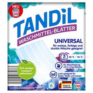 Waschmittelblätter 30 Waschladungen