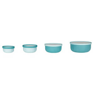 Aufbewahrungs Schüssel Set, Kurz, Türkis
