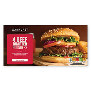 British Beef Quarter Pounders 4 Pack