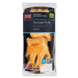 Premium Pork Sausage Rolls 2 Pack