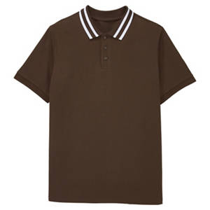 Herren Freizeit Polo-Shirt, Braun, XXL