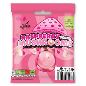 Bubblegum & Raspberry Flavour Mushrooms Sweets