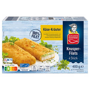 Knusperfilets 400 g, Käse-Kräuter