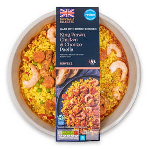 King Prawns with Chorizo in a Red Pepper Marinade