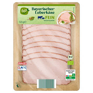Bio-Aufschnitt-Sortiment 125 g, Bio-Leberkäse