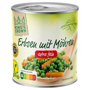 Erbsen mit Karotten 265 g