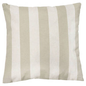 Outdoor-Kissen, Dekokissen 45 x 45 cm, Beige-Gestreift