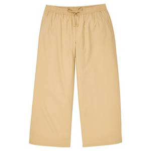Damen Popeline-Hose, Beige, L 44/46