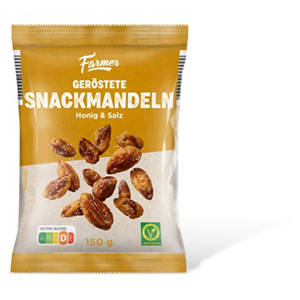 Snack-Mandeln 150 g, Honig & Salz